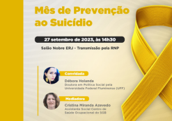 Palestra “Setembro Amarelo: Mês de Prevenção ao Suicídio