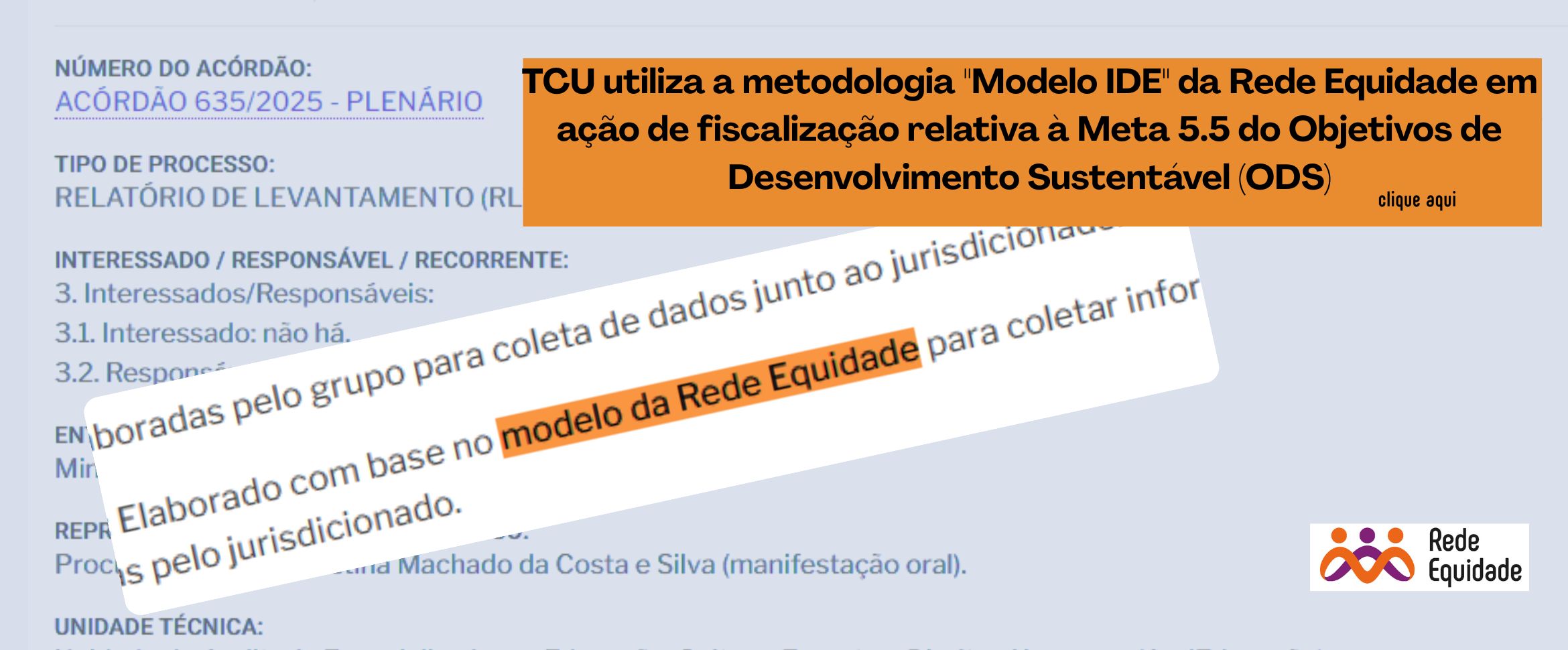 TCU utiliza a metodologia 