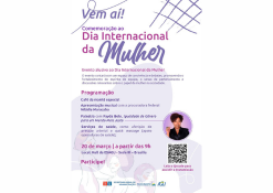 AGU divulga evento em comemoração ao Dia Internacional da Mulher, no dia 20 de março, a partir das 9h