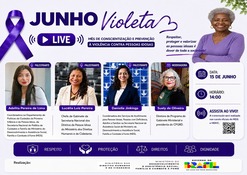 MDS promove live sobre prevenção à violência contra a pessoa idosa no Junho Violeta
