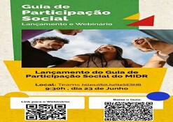 MIDR lança Guia de Participação Social em webinário aberto ao público