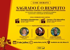 Cine debate promove reflexão sobre intolerância religiosa e valorização da diversidade