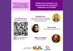 MME realiza webinário sobre Política de Proteção à/ao Denunciante de Quaisquer Violência no Trabalho