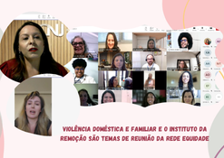 Violência doméstica e familiar e o instituto da remoção são temas de reunião da Rede Equidade